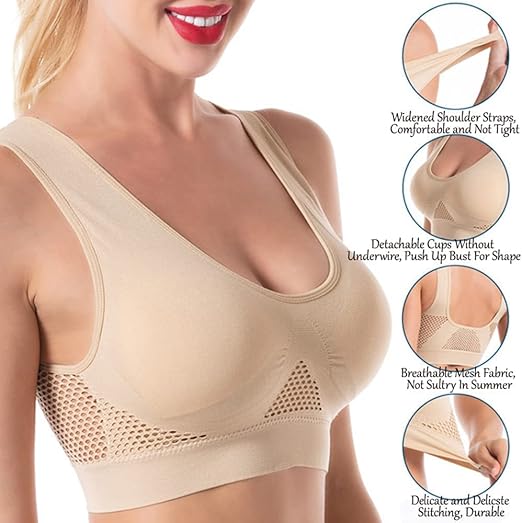 Buy 1 Get 1 Free High Quality Breathable Cool Lift up Air Bra - Pack Deals