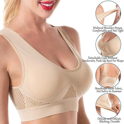 Buy 1 Get 1 Free High Quality Breathable Cool Lift up Air Bra - Pack Deals