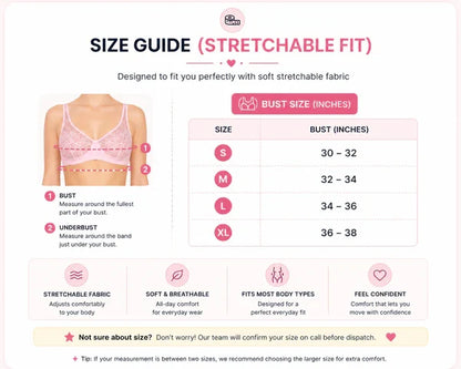 Pack of 4 Half Mesh Jersey Bras | Buy 2 Get 2 FREE Offer !!