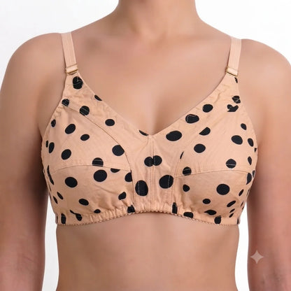 Pack of 5 Printed Cotton Bras in Random Prints-Soft & Premium
