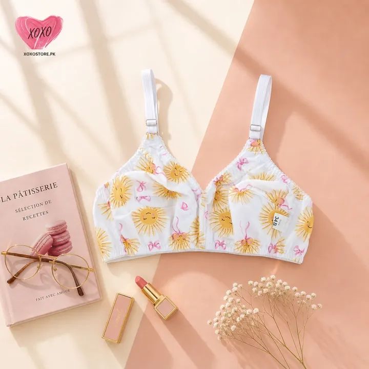 Pack Of 4 Ultra Soft Cotton Fabric Style Printed-Bra