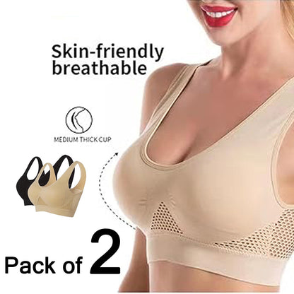 Buy 1 Get 1 Free High Quality Breathable Cool Lift up Air Bra - Pack Deals